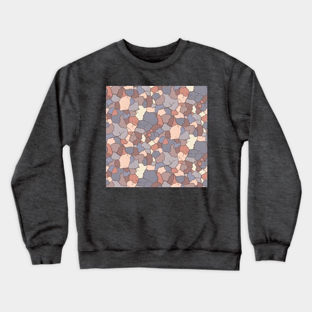 Pastel Earthy Shapes Crewneck Sweatshirt by Carolina Díaz